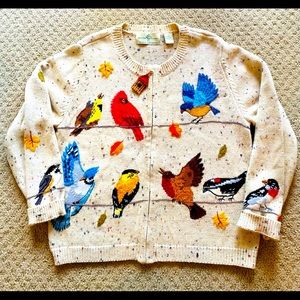 Beautiful bird cardigan